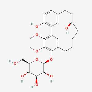 molecular formula C27H36O10 B1216269 Myricanol-15-葡萄糖苷 CAS No. 90052-02-1