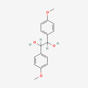 molecular formula C16H18O4 B1216273 1,2-Ethanediol, 1,2-bis(4-methoxyphenyl)- CAS No. 4464-76-0