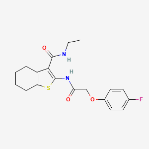 N-ethyl-2-[2-(4-fluorophenoxy)acetamido]-4,5,6,7-tetrahydro-1-benzothiophene-3-carboxamide