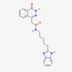 N-[5-(1H-benzimidazol-2-yl)pentyl]-2-(3-methyl-4-oxo-3,4-dihydrophthalazin-1-yl)acetamide