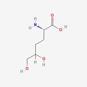 B1216288 DL-5,5'-Dihydroxyleucine CAS No. 38579-18-9
