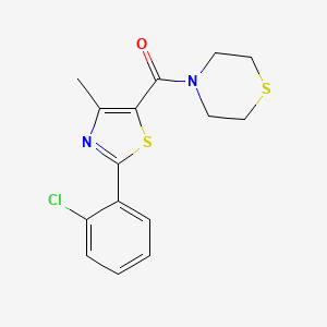 [2-(2-Chlorophenyl)-4-methyl-1,3-thiazol-5-yl](thiomorpholin-4-yl)methanone