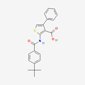 2-(4-Tert-butylbenzamido)-4-phenylthiophene-3-carboxylic acid