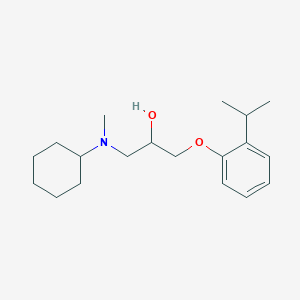 1-[Cyclohexyl(methyl)amino]-3-[2-(propan-2-yl)phenoxy]propan-2-ol