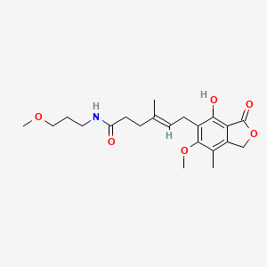 molecular formula C21H29NO6 B12162952 (4E)-6-(4-hydroxy-6-methoxy-7-methyl-3-oxo-1,3-dihydro-2-benzofuran-5-yl)-N-(3-methoxypropyl)-4-methylhex-4-enamide 