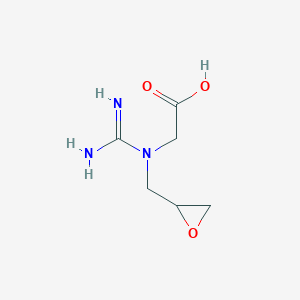 B1216307 N-(2,3-Epoxypropyl)-N-amidinoglycine CAS No. 70363-44-9
