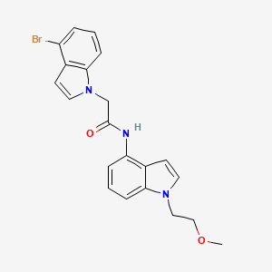 2-(4-bromo-1H-indol-1-yl)-N-[1-(2-methoxyethyl)-1H-indol-4-yl]acetamide