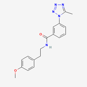 molecular formula C18H19N5O2 B12163271 N-[2-(4-methoxyphenyl)ethyl]-3-(5-methyl-1H-tetrazol-1-yl)benzamide 