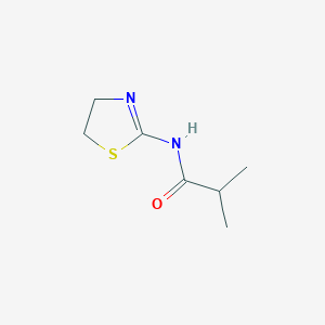 molecular formula C7H12N2OS B12163296 Propanamide, N-(4,5-dihydro-2-thiazolyl)-2-methyl- CAS No. 6558-32-3