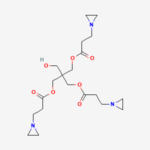 molecular formula C20H33N3O7 B1216331 Pentaerythritol tris(3-(1-aziridinyl)propionate) CAS No. 57116-45-7