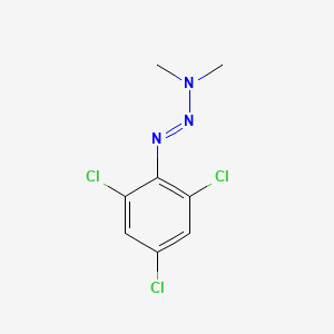 molecular formula C8H8Cl3N3 B1216337 1-(2,4,6-Trichlorophenyl)-3,3-dimethyltriazene CAS No. 50355-74-3