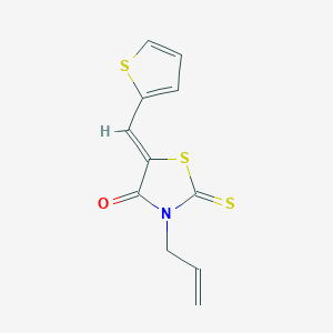 (5Z)-3-(prop-2-en-1-yl)-5-(thiophen-2-ylmethylidene)-2-thioxo-1,3-thiazolidin-4-one