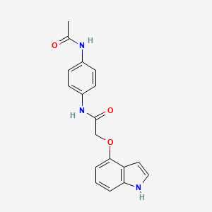 N-[4-(acetylamino)phenyl]-2-(1H-indol-4-yloxy)acetamide