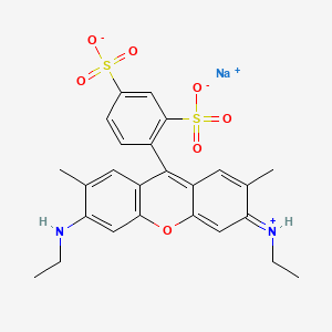 molecular formula C25H25N2NaO7S2 B1216351 酸性红 50 CAS No. 5873-16-5