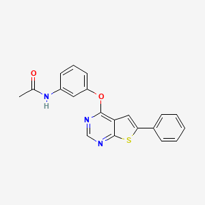 N-[3-(6-phenylthiopheno[3,2-e]pyrimidin-4-yloxy)phenyl]acetamide