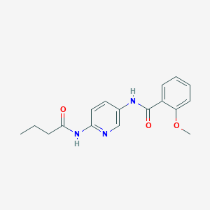 molecular formula C17H19N3O3 B1216356 N-(6-Butyrylamino-pyridin-3-yl)-2-methoxy-benzamide 