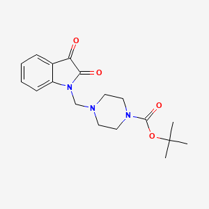 tert-butyl 4-[(2,3-dioxo-2,3-dihydro-1H-indol-1-yl)methyl]piperazine-1-carboxylate