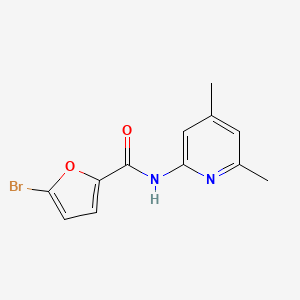 molecular formula C12H11BrN2O2 B1216369 5-bromo-N-(4,6-dimethylpyridin-2-yl)furan-2-carboxamide 