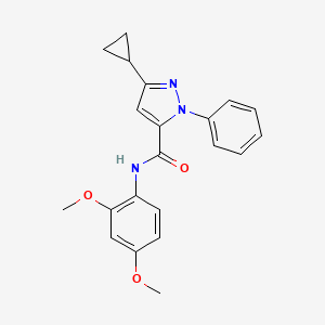 3-cyclopropyl-N-(2,4-dimethoxyphenyl)-1-phenyl-1H-pyrazole-5-carboxamide