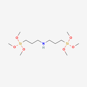 molecular formula C12H31NO6Si2 B1216377 双（三甲氧基甲硅烷基丙基）胺 CAS No. 82985-35-1