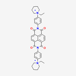 molecular formula C40H42N4O4+2 B1216378 Ritetronium CAS No. 37607-02-6