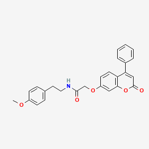 N-(4-methoxyphenethyl)-2-((2-oxo-4-phenyl-2H-chromen-7-yl)oxy)acetamide