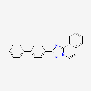 molecular formula C22H15N3 B1216381 2-(1,1'-联苯-4-基)-1,2,4-三唑(5,1-a)异喹啉 CAS No. 75318-62-6