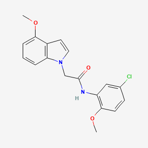 N-(5-chloro-2-methoxyphenyl)-2-(4-methoxy-1H-indol-1-yl)acetamide