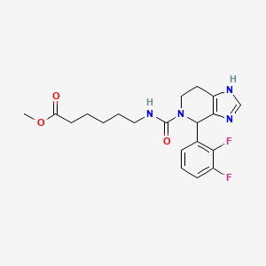 molecular formula C20H24F2N4O3 B12163872 methyl 6-({[4-(2,3-difluorophenyl)-1,4,6,7-tetrahydro-5H-imidazo[4,5-c]pyridin-5-yl]carbonyl}amino)hexanoate 