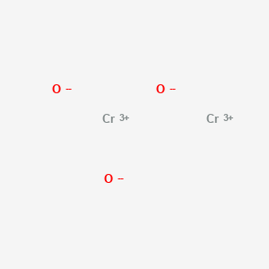 molecular formula CrO2<br>Cr2O3 B1216389 Chromic oxide CAS No. 11118-57-3