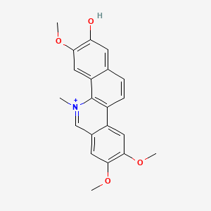 molecular formula C21H20NO4+ B1216394 Fagaronine CAS No. 52259-65-1