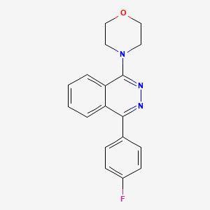 molecular formula C18H16FN3O B12163952 1-(4-Fluorophenyl)-4-(morpholin-4-yl)phthalazine 