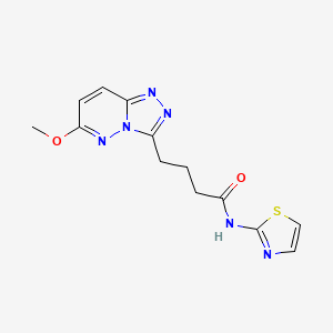 4-(6-methoxy-[1,2,4]triazolo[4,3-b]pyridazin-3-yl)-N-(thiazol-2-yl)butanamide