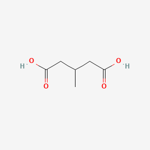 molecular formula C6H10O4 B1216400 3-甲基戊二酸 CAS No. 626-51-7