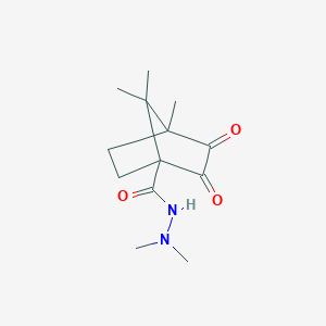 N',N',4,7,7-pentamethyl-2,3-dioxobicyclo[2.2.1]heptane-1-carbohydrazide