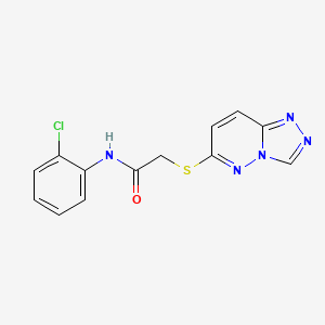 molecular formula C13H10ClN5OS B12164030 N-(2-chlorophenyl)-2-([1,2,4]triazolo[4,3-b]pyridazin-6-ylsulfanyl)acetamide 