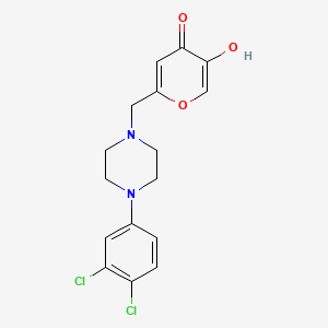 2-{[4-(3,4-dichlorophenyl)piperazin-1-yl]methyl}-5-hydroxy-4H-pyran-4-one