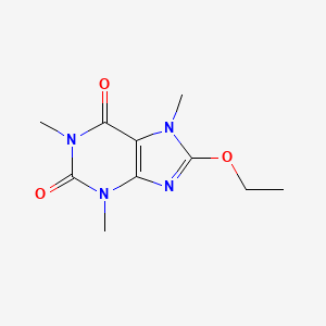 molecular formula C10H14N4O3 B1216411 8-Ethoxycaffeine CAS No. 577-66-2