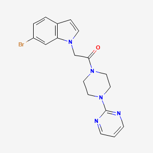 2-(6-bromo-1H-indol-1-yl)-1-[4-(pyrimidin-2-yl)piperazin-1-yl]ethanone