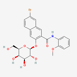 molecular formula C24H24BrNO8 B1216424 Naphthol AS-BI beta-D-galactopyranoside CAS No. 51349-63-4