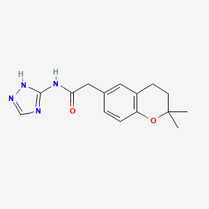 2-(2,2-dimethyl-3,4-dihydro-2H-chromen-6-yl)-N-(1H-1,2,4-triazol-3-yl)acetamide