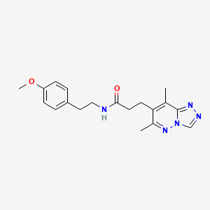 3-(6,8-dimethyl[1,2,4]triazolo[4,3-b]pyridazin-7-yl)-N-[2-(4-methoxyphenyl)ethyl]propanamide