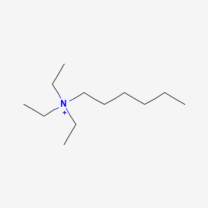 molecular formula C12H28N+ B1216431 Triethyl-n-hexylammonium CAS No. 23079-35-8