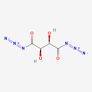 molecular formula C4H4N6O4 B1216439 Tartryl diazide CAS No. 54789-87-6
