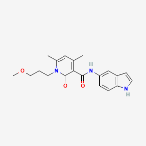 N-(1H-indol-5-yl)-1-(3-methoxypropyl)-4,6-dimethyl-2-oxo-1,2-dihydropyridine-3-carboxamide