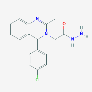 2-[4-(4-Chlorophenyl)-2-methyl-3,4-dihydroquinazolin-3-yl]acetohydrazide