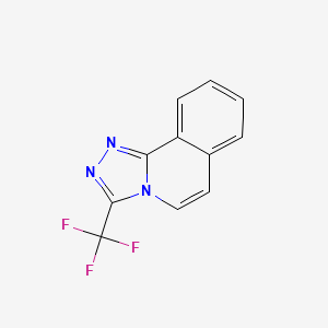 molecular formula C11H6F3N3 B1216449 3-(Trifluoromethyl)-1,2,4-triazolo(3,4-a)isoquinoline CAS No. 27022-50-0