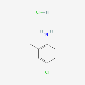 molecular formula C7H9Cl2N B1216452 4-氯-2-甲苯胺盐酸盐 CAS No. 3165-93-3