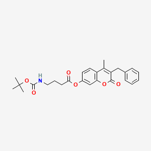 3-benzyl-4-methyl-2-oxo-2H-chromen-7-yl 4-[(tert-butoxycarbonyl)amino]butanoate