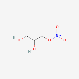 molecular formula C3H7NO5 B1216459 1-Mononitroglycerin CAS No. 624-43-1